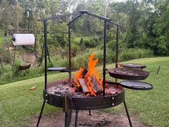 Big Fire Pit with Roof