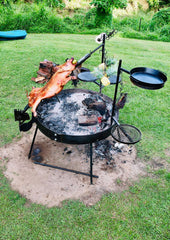 Big Fire Pit with Roof