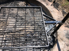 Sqaure Grill Aussie Campfire Kitchens 100% Australian Made www.aussiecampfirekitchens.com